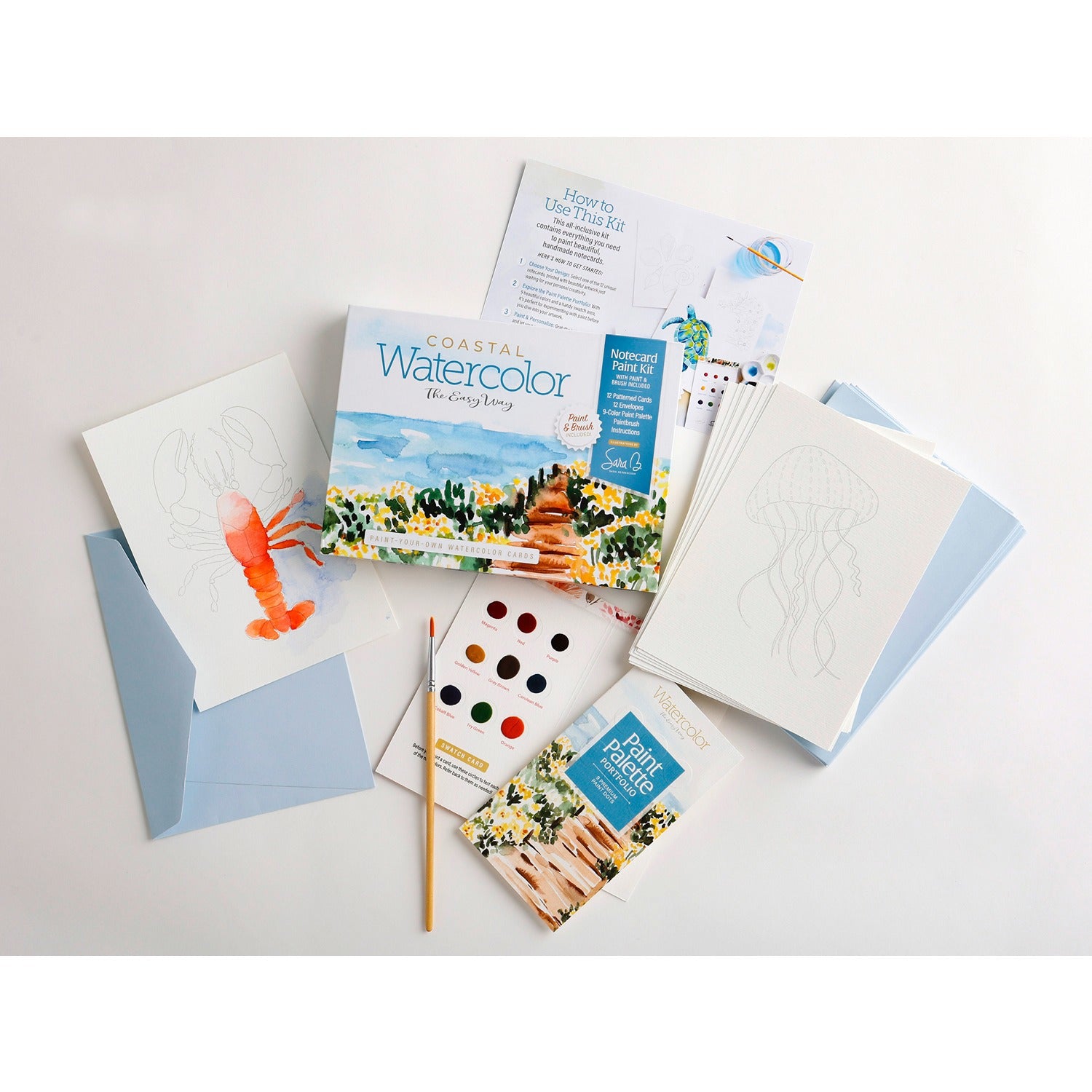 Watercolor the Easy Way Notecards - Coastal